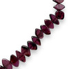 Garnet Natural Handmade Smooth Plain Fish Shape Gemstone Beaded Necklace Jewelry