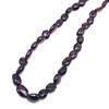 Garnet Natural Handmade Plain Smooth Mani Gemstone Beaded Necklace Jewelry