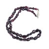 Garnet Natural Handmade Plain Smooth Mani Gemstone Beaded Necklace Jewelry