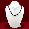 Garnet Natural Handmade Plain Smooth Mani Gemstone Beaded Necklace Jewelry