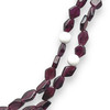 Handmade Natural 17.1 Inch Garnet Plain Fancy 7x4 mm & Agate Round Gemstone Beaded Necklace