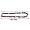 Handmade Natural 17.7 Inch Garnet Plain Drop 8x4 mm & Pearl Round Gemstone Beaded Necklace