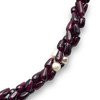 Handmade Natural 17.7 Inch Garnet Plain Drop 8x4 mm & Pearl Round Gemstone Beaded Necklace