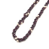Handmade Natural 17.7 Inch Garnet Plain Drop 8x4 mm & Pearl Round Gemstone Beaded Necklace