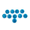 Blue Topaz Cubic Zirconia 1000 Pieces Round 0.8mm to 2mm Brilliant Diamond Facet Cut AAAA Excellent Quality CZ Loose stone