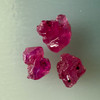 Natural Ruby Uncut Earth mined Rough Super High Grade 5.8 Carats 3 Pcs Carmine Color Kenya Mines Raw Gemstone Jewelry Making