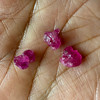 Natural Ruby Uncut Earth mined Rough Super High Grade 5.8 Carats 3 Pcs Carmine Color Kenya Mines Raw Gemstone Jewelry Making