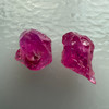 Natural Ruby Uncut Earth mined Rough Super High Grade 2.75 Carats 2 Pcs Carmine Color Kenya Mines Raw Gemstone July Birthstone