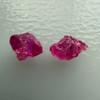 Natural Ruby Uncut Earth mined Rough Super High Grade 2.75 Carats 2 Pcs Carmine Color Kenya Mines Raw Gemstone July Birthstone