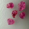 Natural Ruby Uncut Earth mined Rough Super High Grade 4.9 Carats 5 Pcs Carmine Color Kenya Mines Raw Gemstone Jewelry Making