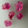 Natural Ruby Uncut Earth mined Rough Super High Grade 4.9 Carats 5 Pcs Carmine Color Kenya Mines Raw Gemstone Jewelry Making