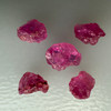 Natural Ruby Uncut Earth mined Rough Super High Grade 4.9 Carats 5 Pcs Carmine Color Kenya Mines Raw Gemstone Jewelry Making
