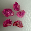 Natural Ruby Uncut Earth mined Rough Super High Grade 4.9 Carats 5 Pcs Carmine Color Kenya Mines Raw Gemstone Jewelry Making