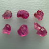 Natural Ruby Uncut Earth mined Rough Super High Grade 5.1 Carats 6 Pcs Carmine Color Kenya Mines Raw Gemstone July Birthstone