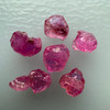 Natural Ruby Uncut Earth mined Rough Super High Grade 5.1 Carats 6 Pcs Carmine Color Kenya Mines Raw Gemstone July Birthstone