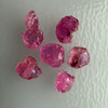 Natural Ruby Uncut Earth mined Rough Super High Grade 5.1 Carats 6 Pcs Carmine Color Kenya Mines Raw Gemstone July Birthstone