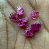 Natural Ruby Uncut Earth mined Rough Super High Grade 5.1 Carats 6 Pcs Carmine Color Kenya Mines Raw Gemstone July Birthstone