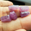 Natural Ruby Uncut Earth mined Rough Super High Grade 18.65 Carats 5 Pcs Merlot Color Guinea Mines Raw Gemstone July Birthstone