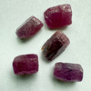 Natural Ruby Uncut Earth mined Rough Unheated 18.65 Carats 5 Pcs Pink Color Guinea Mines Raw Gemstone July Birthstone