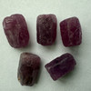 Natural Ruby Uncut Earth mined Rough Super High Grade 18.65 Carats 5 Pcs Merlot Color Guinea Mines Raw Gemstone July Birthstone