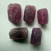 Natural Ruby Uncut Earth mined Rough Super High Grade 18.65 Carats 5 Pcs Merlot Color Guinea Mines Raw Gemstone July Birthstone