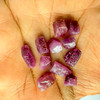 Natural Ruby Uncut Earth mined Rough Super High Grade 30.7 Carats 11 Pcs Merlot Color Guinea Mines Raw Gemstone Jewelry Making