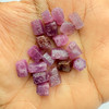 Natural Ruby Uncut Earth mined Rough Super High Grade 48.6 Carats 19 Pcs Merlot Color Guinea Mines Raw Gemstone July Birthstone