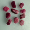 Natural Ruby Uncut Earth mined Rough 34.4 Carats 10 Pcs Super High Grade Hot Pink Color Mozambique Mines Raw Gemstone July Birthstone