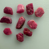 Natural Ruby Uncut Earth mined Rough 34.4 Carats 10 Pcs Super High Grade Hot Pink Color Mozambique Mines Raw Gemstone July Birthstone