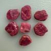 Natural Ruby Uncut Earth mined Rough 33.6 Carats 7 Pcs Super High Grade Hot Pink Color Mozambique Mines Raw Gemstone July Birthstone