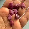 Natural Ruby Uncut Earth mined Rough 45.2 Carats 8 Pcs Super High Grade Hot Pink Color Mozambique Mines Raw Gemstone July Birthstone