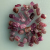 Natural Ruby Uncut Earth mined Rough High Grade 103.3 Carats 42 Pcs Hot Pink Color Guinea Mines Raw Gemstone Wire Wrapping