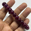 Elegance Natural Ruby Bracelet 8-10mm Rondelle Plain VVS Clarity Crimson Color Unisex July Birthstone Gemstone Jewelry Protects Against Negativity & Fear
