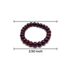 Natural Ruby Bracelet 10-11mm Rondelle Plain VVS Clarity Scarlet Color Unisex July Birthstone Gemstone Jewelry Improves Focus & Self-Confidence