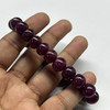 Natural Ruby Bracelet 10-11mm Rondelle Plain VVS Clarity Scarlet Color Unisex July Birthstone Gemstone Jewelry Improves Focus & Self-Confidence