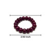 Natural Ruby Bracelet 13-15mm Rondelle Plain VVS Clarity Crimson Color Unisex July Birthstone Gemstone Jewelry For Power, Passion & Vitality