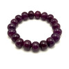 Artisan Natural Ruby Bracelet 10-12mm Rondelle Smooth VVS Clarity Crimson Color Unisex July Birthstone Gemstone Jewelry For Leadership, Confidence & Courage