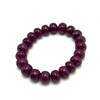Natural Ruby Bracelet 11mm Rondelle Smooth VVS Clarity Crimson Color Unisex July Birthstone Gemstone Jewelry For Success, Fame & Prosperity