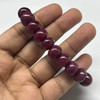 Natural Ruby Bracelet 11mm Rondelle Smooth VVS Clarity Crimson Color Unisex July Birthstone Gemstone Jewelry For Success, Fame & Prosperity