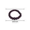 Heritage Natural Ruby Bracelet 9-13mm Rondelle Plain VVS Clarity Merlot Color Unisex July Birthstone Gemstone Jewelry For Protection From Negative Energy
