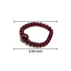 Natural Ruby Bracelet 8-15mm Rondelle Smooth VS Clarity Burgundy Color Unisex July Birthstone Gemstone Jewelry Improves Focus & Self-Confidence