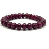 Natural Ruby Bracelet 9-10mm Rondelle Smooth VVS Clarity Crimson Color Unisex July Birthstone Gemstone Jewelry Attracts Success & Recognition
