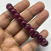 Natural Ruby Bracelet 9-10mm Rondelle Smooth VVS Clarity Crimson Color Unisex July Birthstone Gemstone Jewelry Attracts Success & Recognition