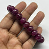 Timeless Natural Ruby Bracelet 11-12mm Rondelle Plain VVS Clarity Burgundy Color Unisex July Birthstone Adjustable Gemstone Jewelry Attracts Success & Recognition
