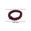 Boutique Natural Ruby Bracelet 11-15mm Rondelle Plain VVS Clarity Crimson Color Unisex July Birthstone Gemstone Jewelry For Leadership, Confidence & Courage