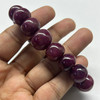 Natural Ruby Bracelet 11-15mm Rondelle Smooth VVS Clarity Crimson Color Unisex July Birthstone Gemstone Jewelry For Love, Attraction & Motivation