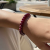 Exclusive Natural Ruby Bracelet 9-11mm Rondelle Plain VVS Clarity Crimson Color Unisex July Birthstone Gemstone Jewelry Boosts Energy & Motivation