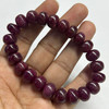 Ruby Natural Bracelet 10-11mm Rondelle Plain VVS Clarity Crimson Color Unisex July Birthstone Gemstone Jewelry Strengthens Love, Passion & Emotional Warmth