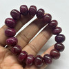 Authentic Natural Ruby Bracelet 12-13mm Rondelle Plain VVS Clarity Scarlet Color Unisex July Birthstone Gemstone Jewelry Improves Focus & Self-Confidence