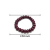 Natural Ruby Bracelet 9-10mm Rondelle Plain Scarlet Color VVS Clarity Unisex July Birthstone Gemstone Jewelry Attracts Success & Recognition